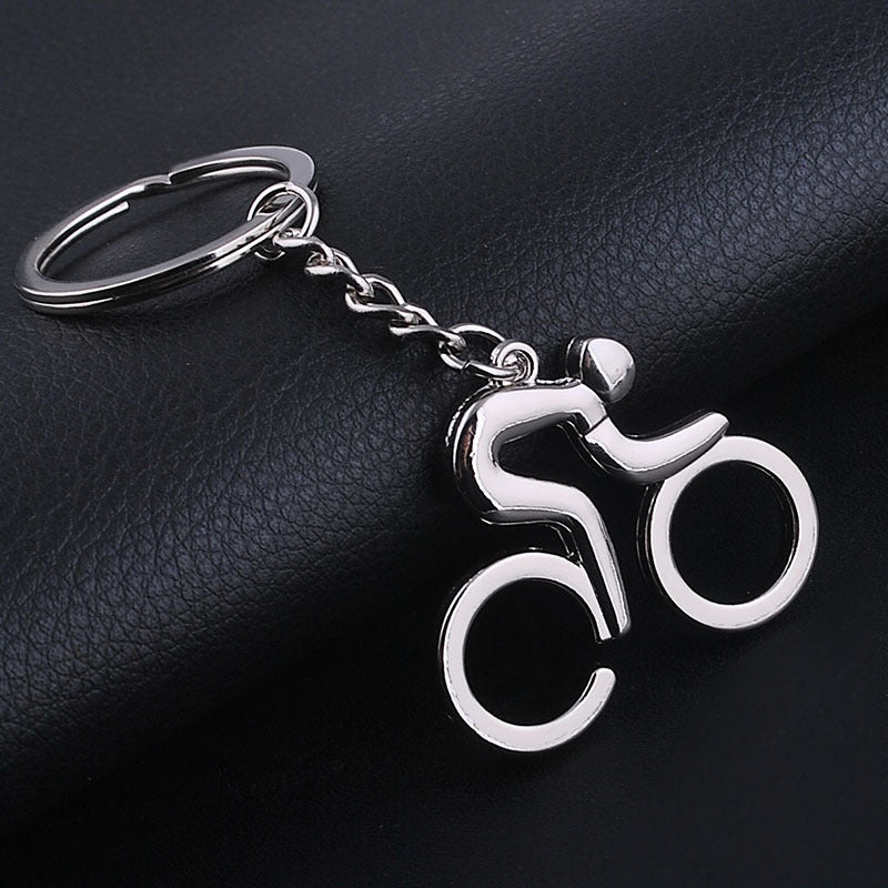 Metal Hollow Pendant Hot Bicycle Enthusiast Keychain