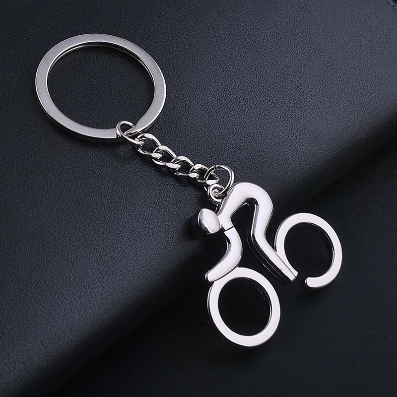 Metal Hollow Pendant Hot Bicycle Enthusiast Keychain