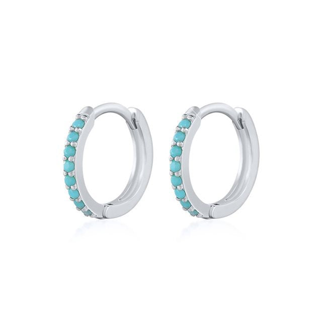 Women And Men Silver Earrings Hoops