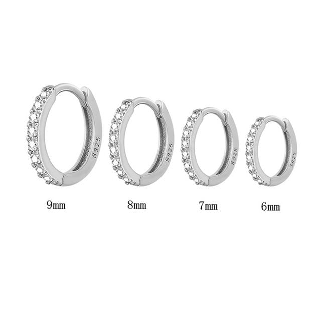 Women And Men Silver Earrings Hoops