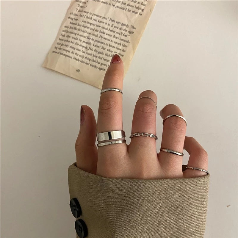 Web Celebrity Fashion Personality Index Finger Ring Lady