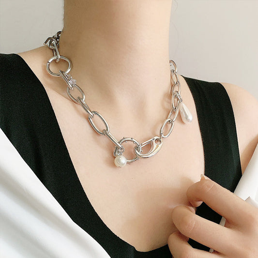 Hot Pearl Necklace Women"S Clavicle Chain Niche Design