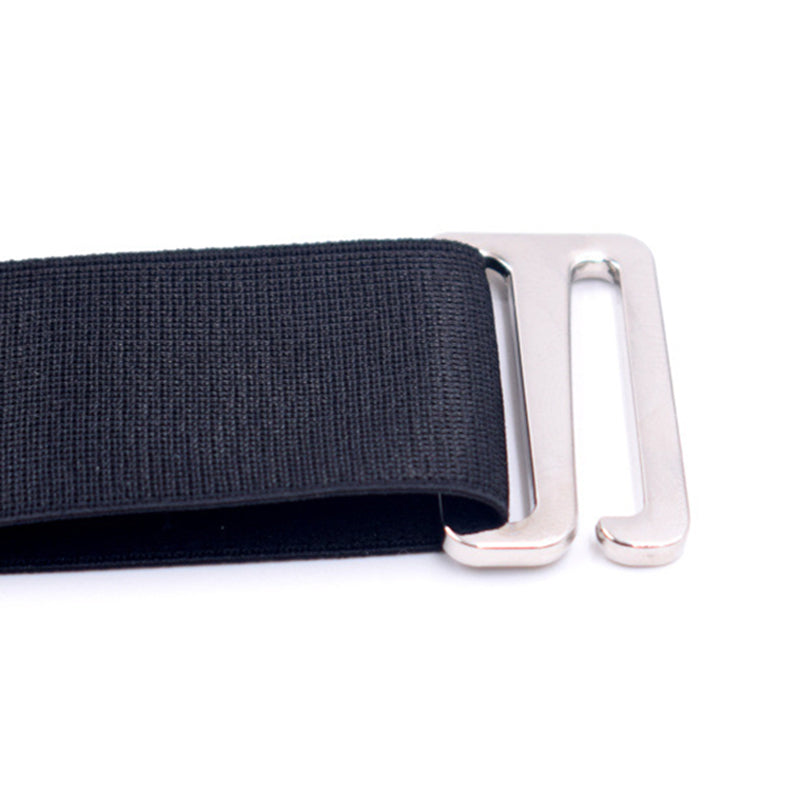 Adjustable Shirt Belt with Alloy Buckle for Men