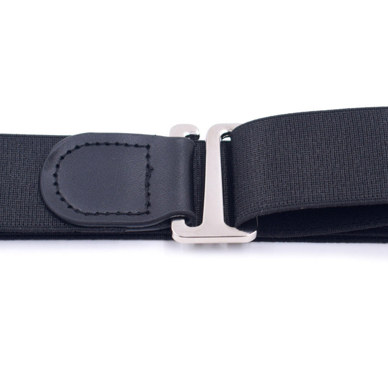 Adjustable Shirt Belt with Alloy Buckle for Men