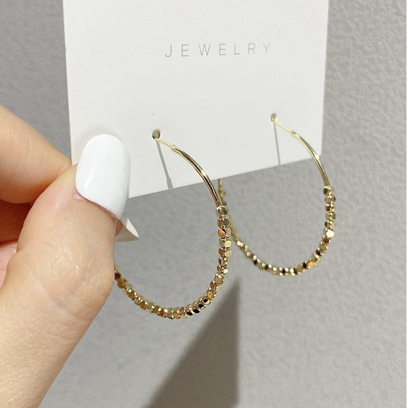 Fashion Geometric Twist Earrings Net Celebrity Simple Girl Earrings