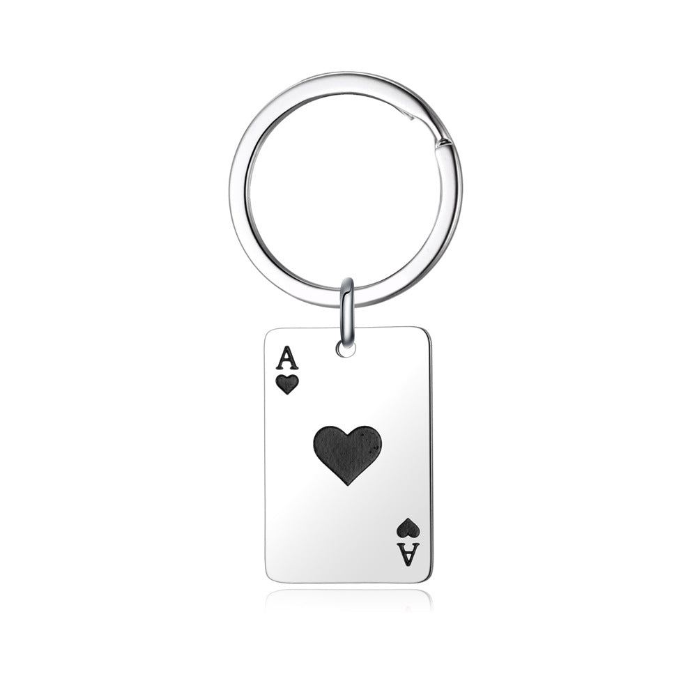 Poker Keychain Necklace