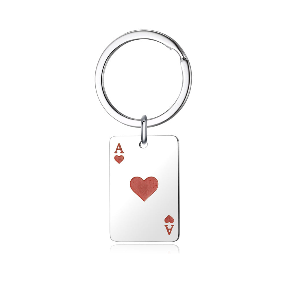 Poker Keychain Necklace