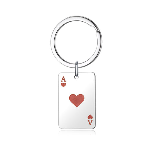 Poker Keychain Necklace