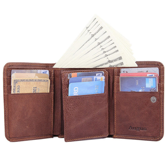 Shielding Wallet Anti-Scanning Leather Wallet