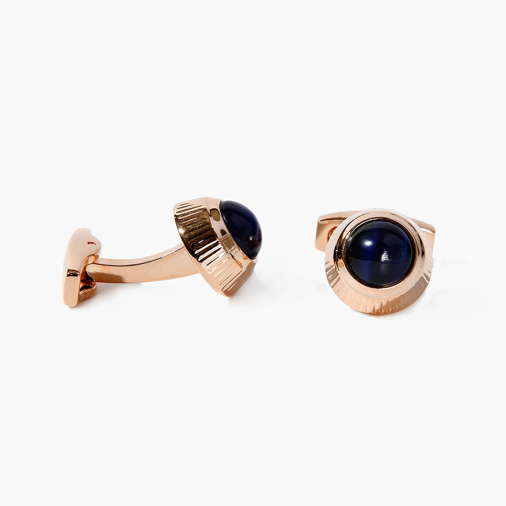 French Shirt Cufflinks Copper Material Gold And Silver Two-Tone Crystal Cufflinks