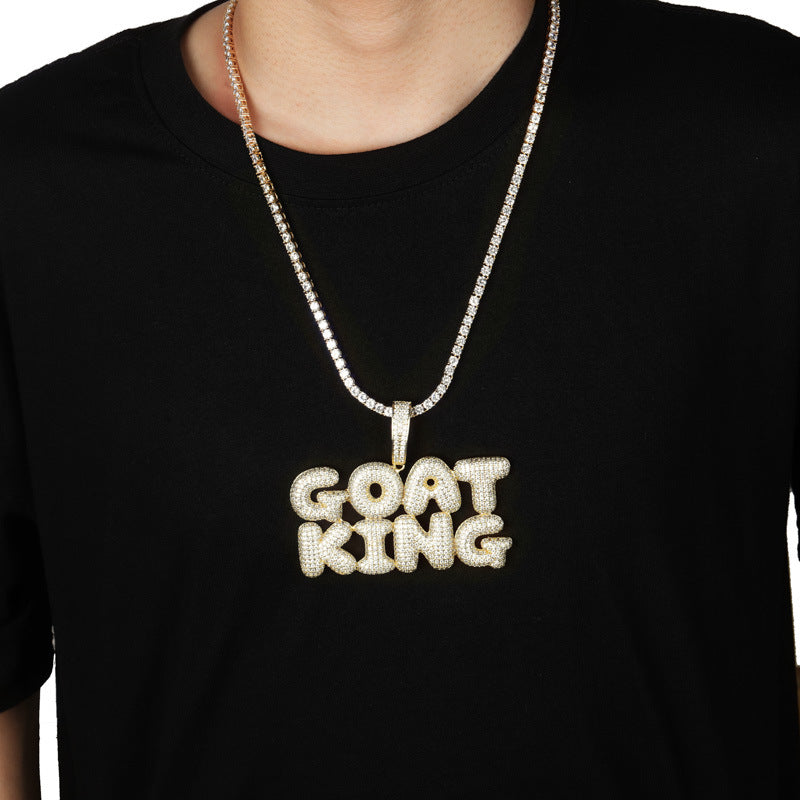 Personalized Hip Hop Necklace With Custom Text