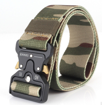 Enniu Tactical Belt, Men's Army Fans Tactical Belt, Multi Function Nylon Outdoor Training Belt