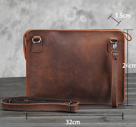 Men's Business Leather Shoulder Bag