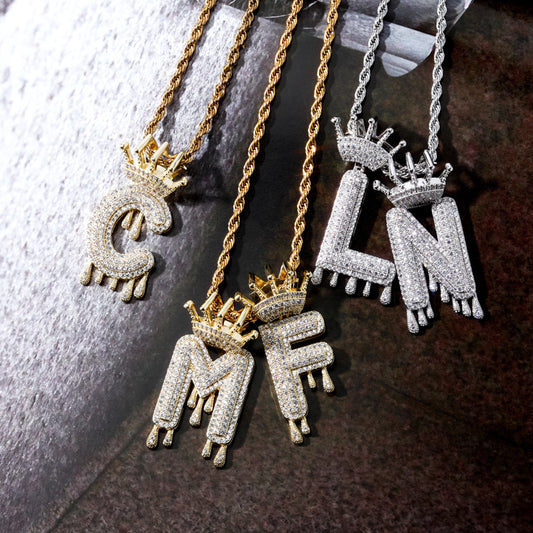 English Letter Hip Hop Pendant