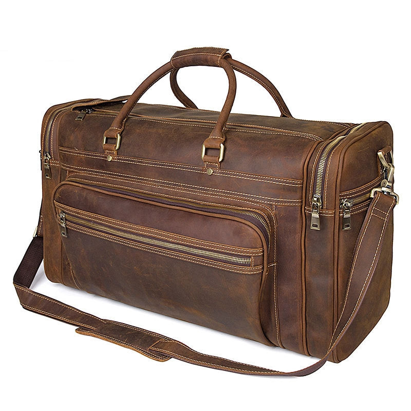 Luggage Crazy Horse Leather Long-Distance Travel