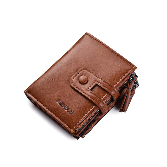 Buckle Retro Men's Wallet Wallet Multifunctional