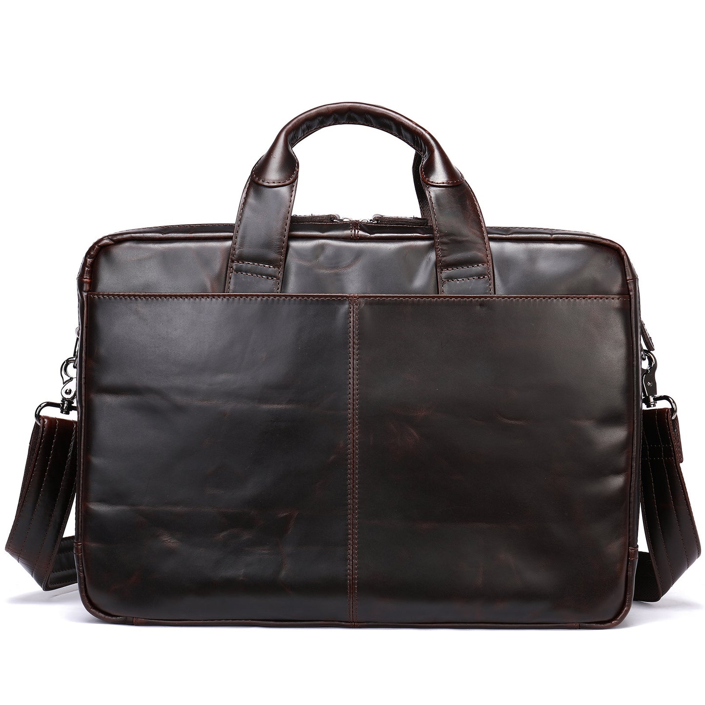 Men's Hand-Carrying Genuine Leather Briefcase