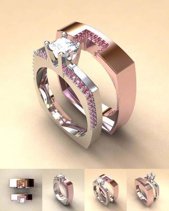 Women's Fashion Inlaid Zirconium Ring