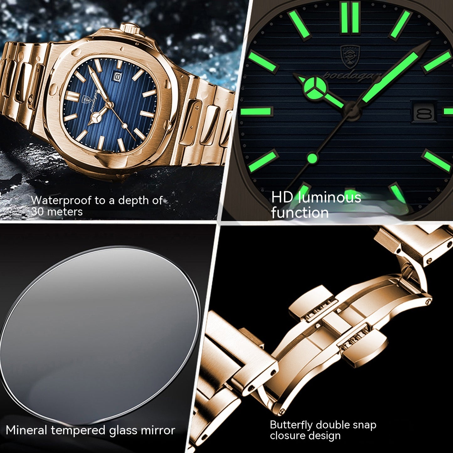 Ultra-Thin Waterproof Luxury Quartz Watch