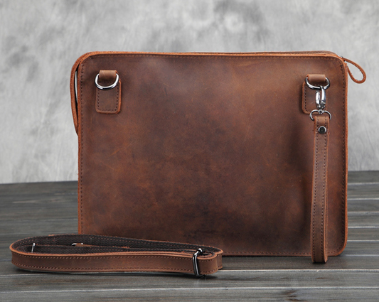 Men's Business Leather Shoulder Bag