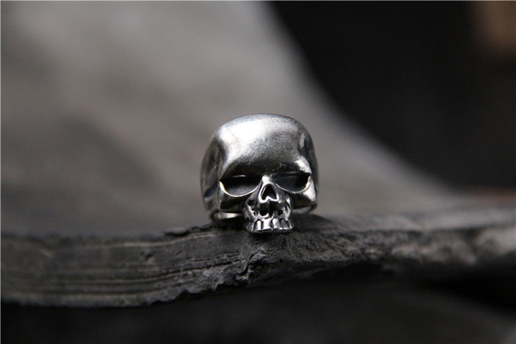 Silver S925 Sterling Silver Personalized Skull Ring