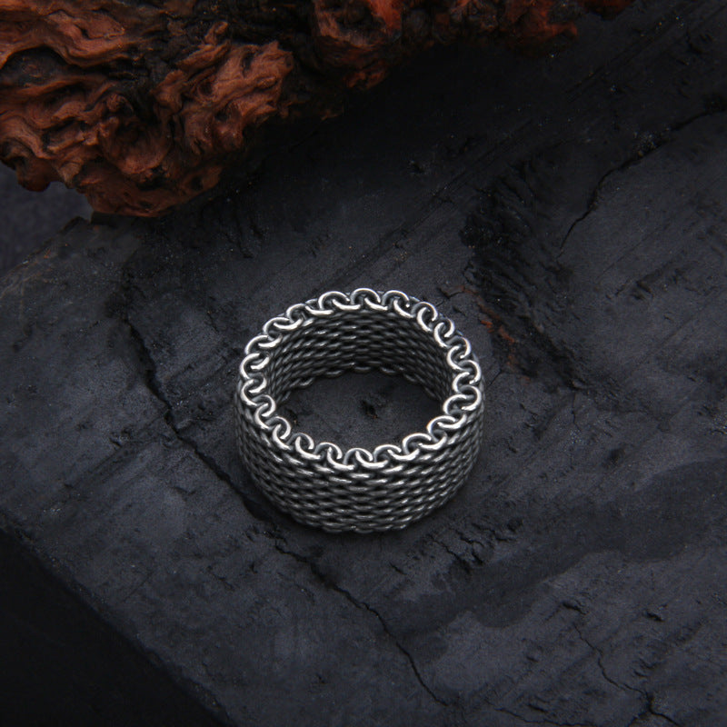 S925 Sterling Silver Turkish Hand-Woven Ring