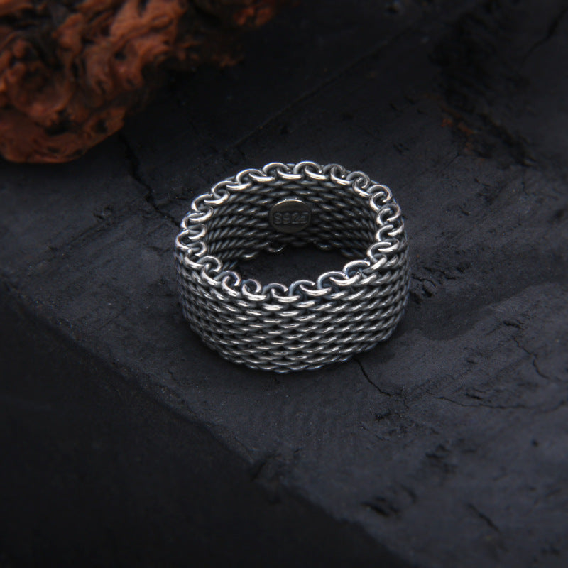 S925 Sterling Silver Turkish Hand-Woven Ring