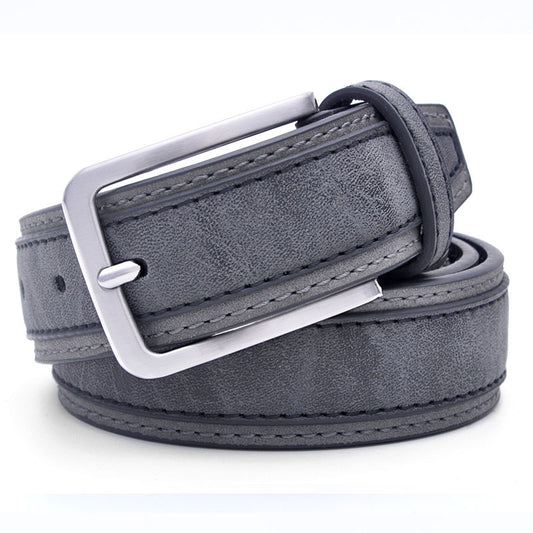 Hot Sale Fashion Casual Belt Pu Jeans For Men