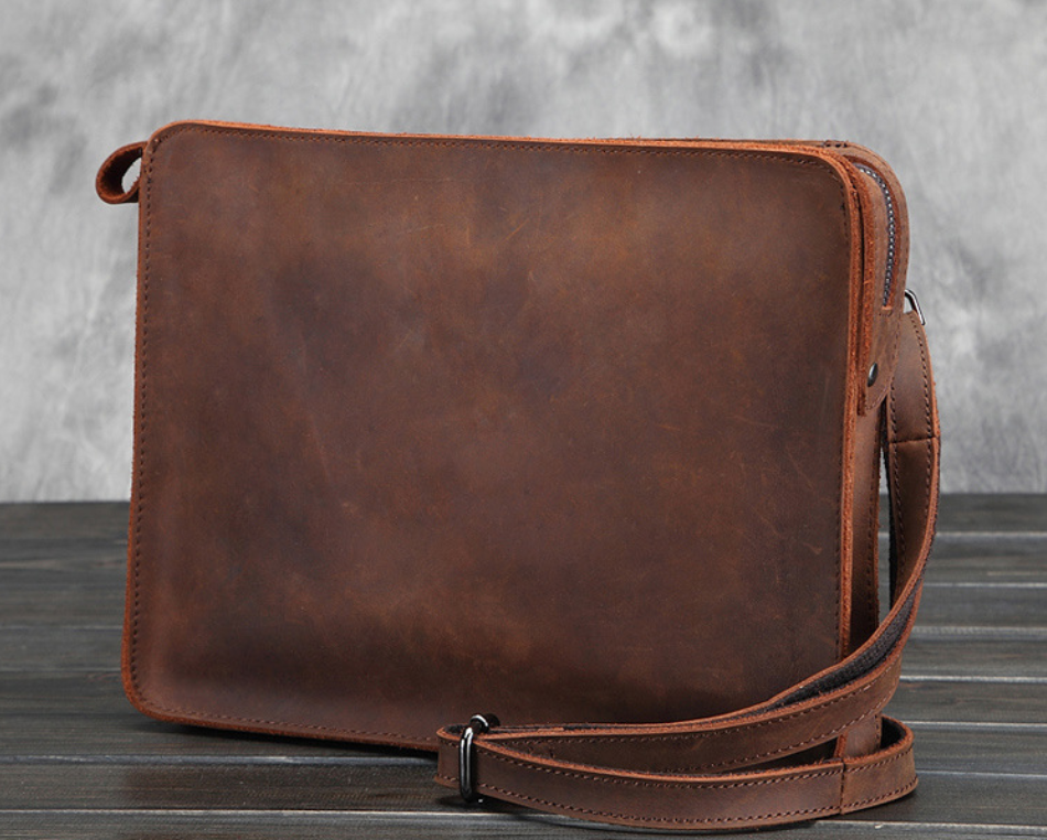 Men's Business Leather Shoulder Bag