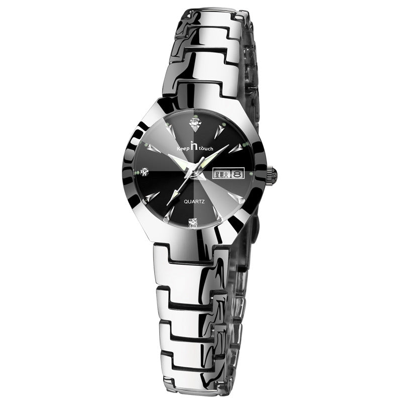 Luminous Watch Couple Watch Calendar Quartz Watch