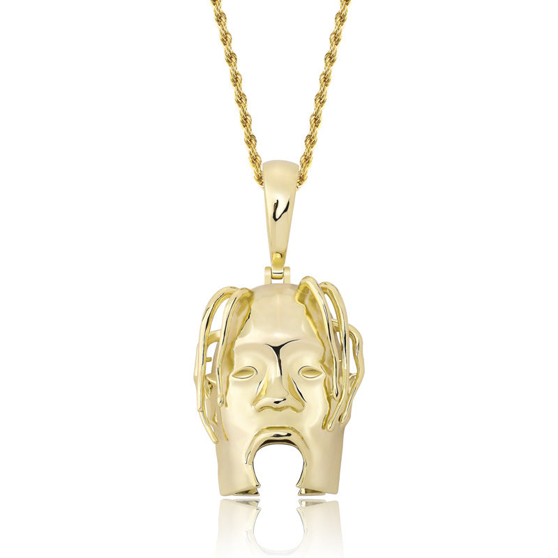 Hip Hop Head Necklace Pendant