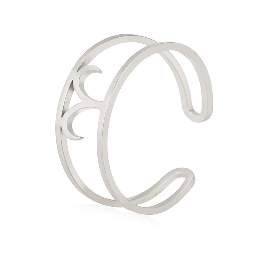 Special-Interest Design Girls Twelve Constellation Stainless Steel Ring