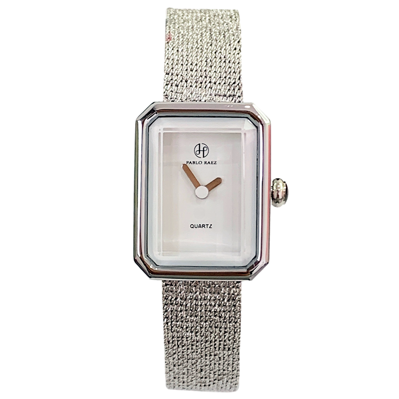 Square Dial Mesh With Delicate Quartz Watch Waterproof