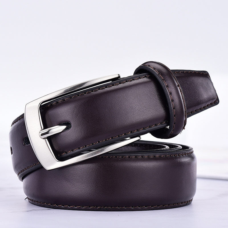 Leather Pin Buckle Casual Men's Belt