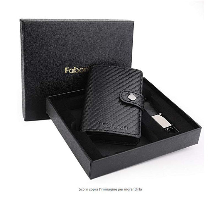 Carbon Fiber Credit Card Holder Security Cards