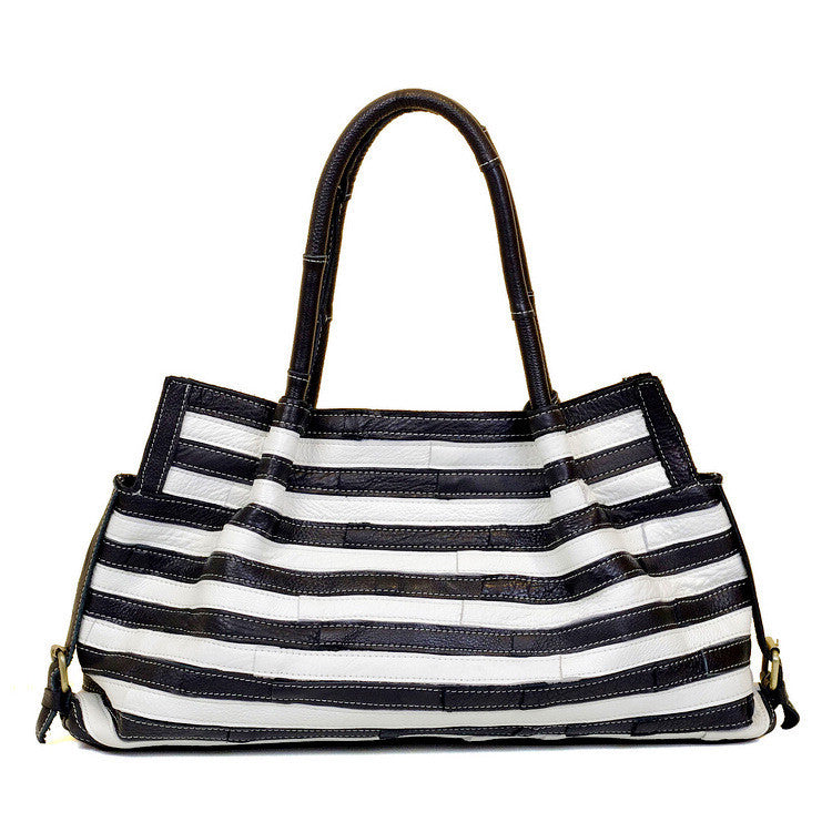 Striped Stitching Bag Shoulder Bag