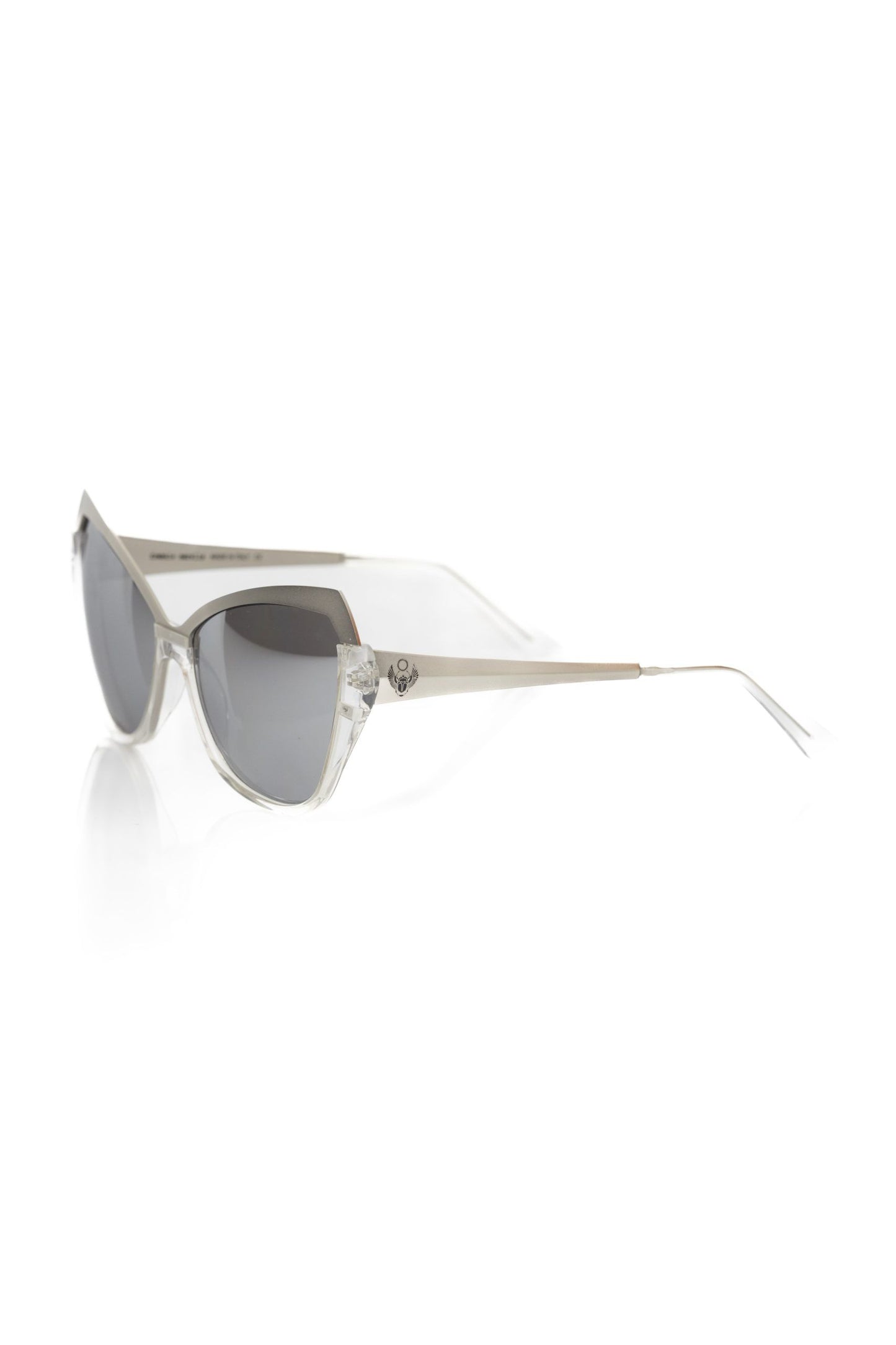 Frankie Morello Gray Acetate Women Sunglass