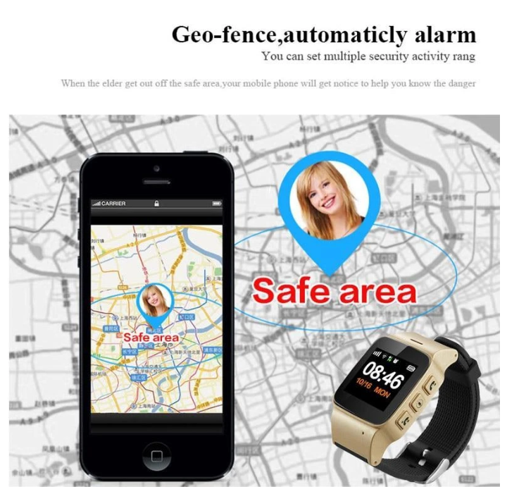 Gps Tracking Watch For  Elderly Smart Watch Anti-Lost Sos Wifi