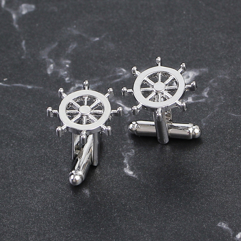 Hot Men's Sailing Personality Rudder Cufflinks