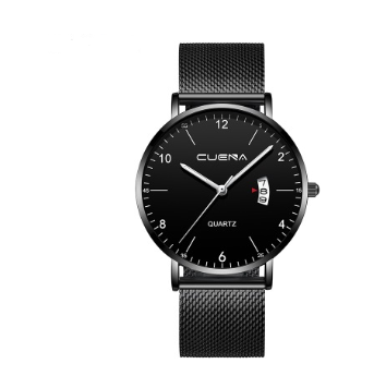 Ultra-Thin Quartz Watch With Calendar