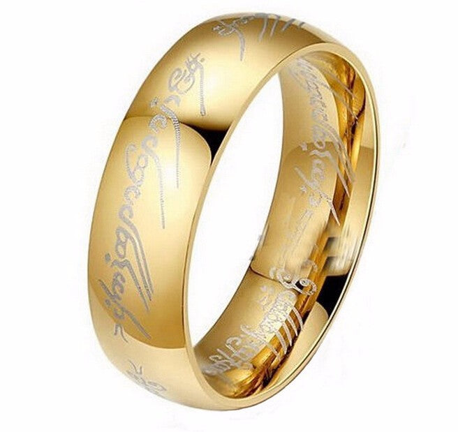 Zorcvens Midi Stainless Steel One Color Power Ring Gold Ring Wedding Ring Lovers Fashion Jewelry Women's