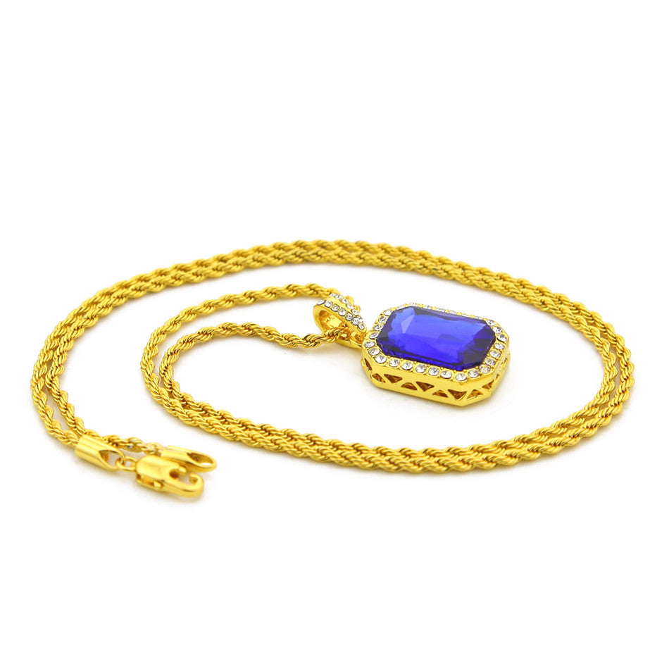 Hip-Hop Men's Gem Necklace