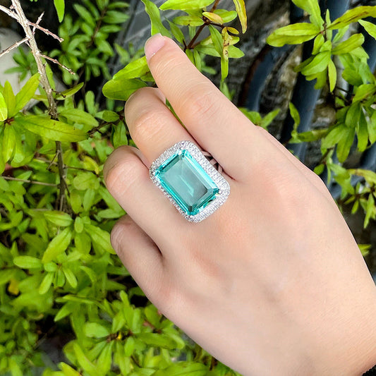 Hot Creative Rectangular Geometric Ring