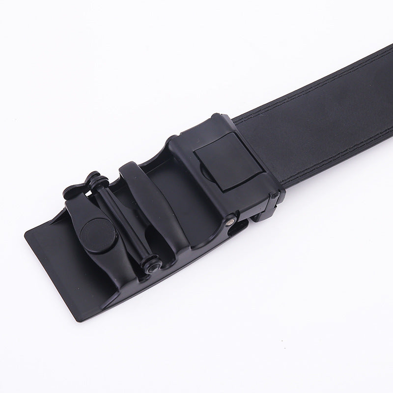 Business Automatic Buckle Leather Belt Men