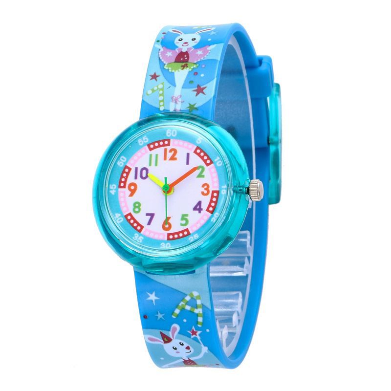 Children's Silicone Cartoon Transparent Cute Fashion Watch