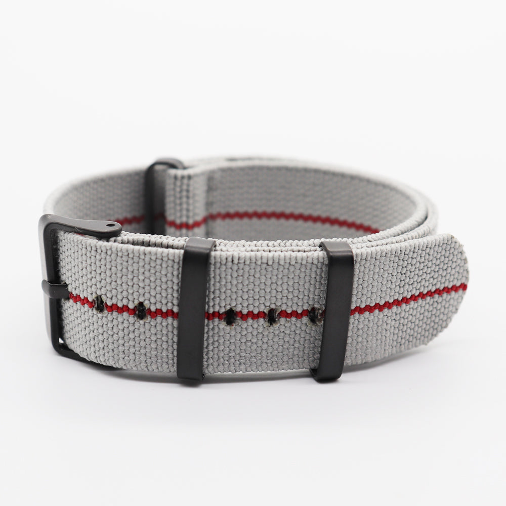 Black Canvas Nylon Strap With Elastic Strap