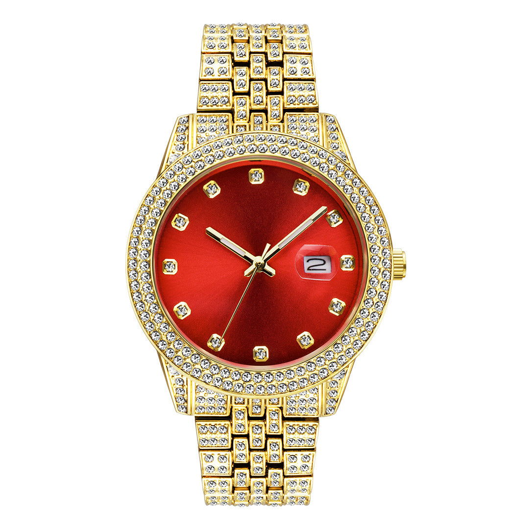 Fashion Hip Hop Diamond Watch Full Diamond Luminous