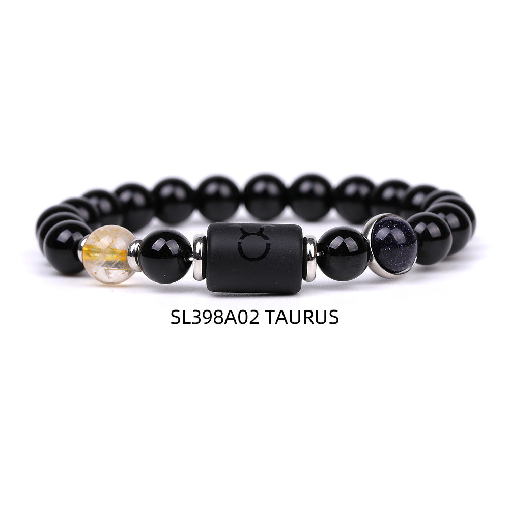 Fashion Twelve Constellations Bracelets Men