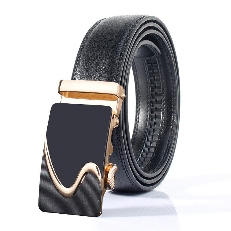 Men's Automatic Buckle Casual Leather Belt