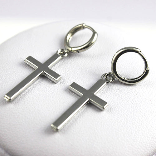 Glossy Cross Earrings